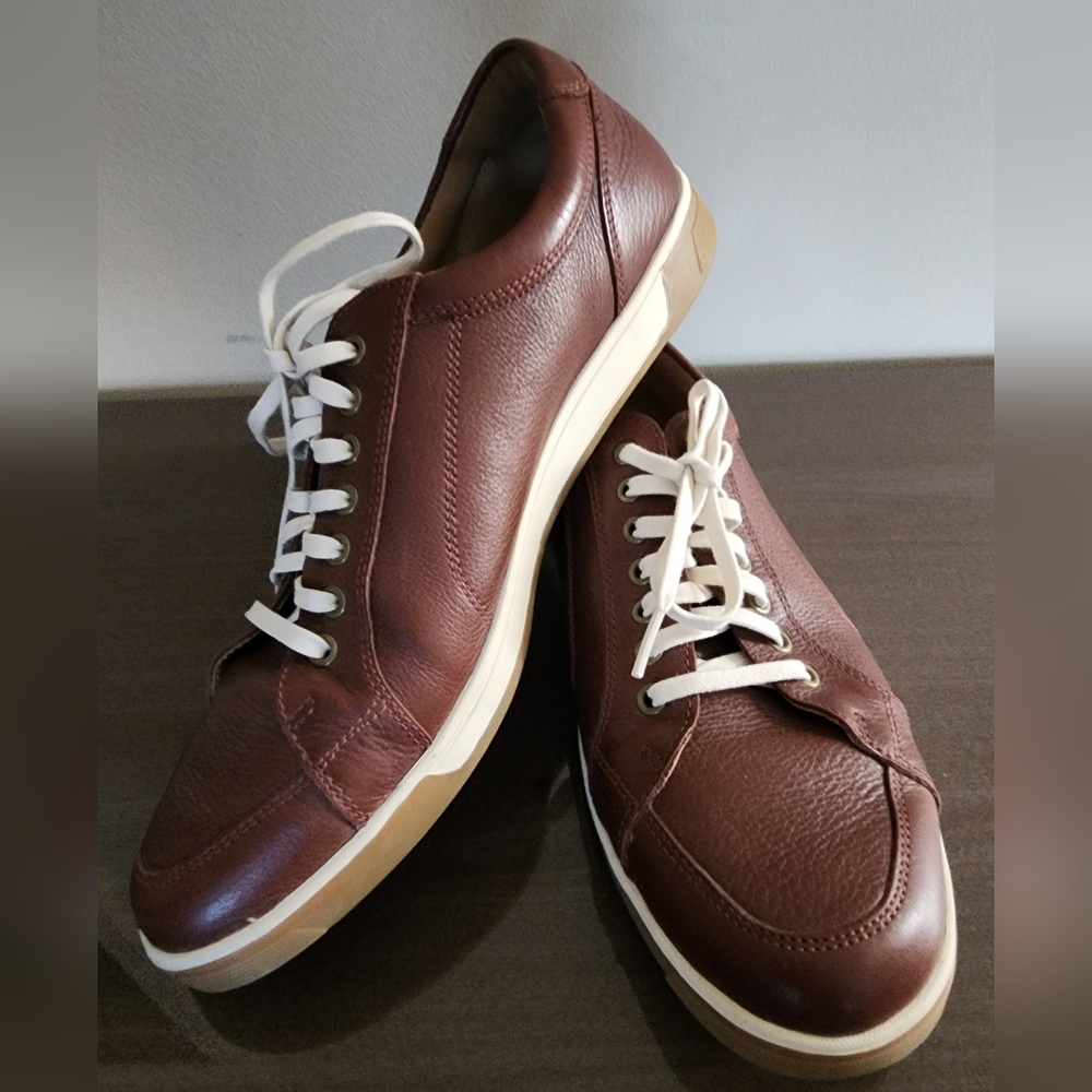 Cole Haan Men's Brown Leather Sneakers, Size 11.5 Pre-owned